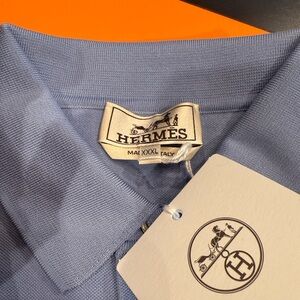 Hermes Light Blue Polo Shirt